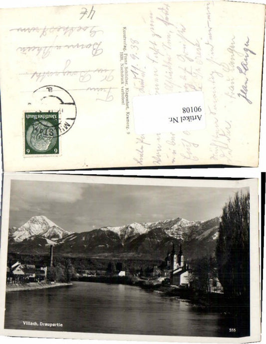 90108,Villach Draupartie um 1938