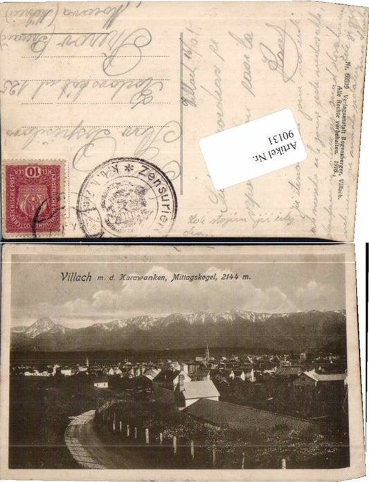 90131,Villach Wegpartie in die Stadt RAR 1920