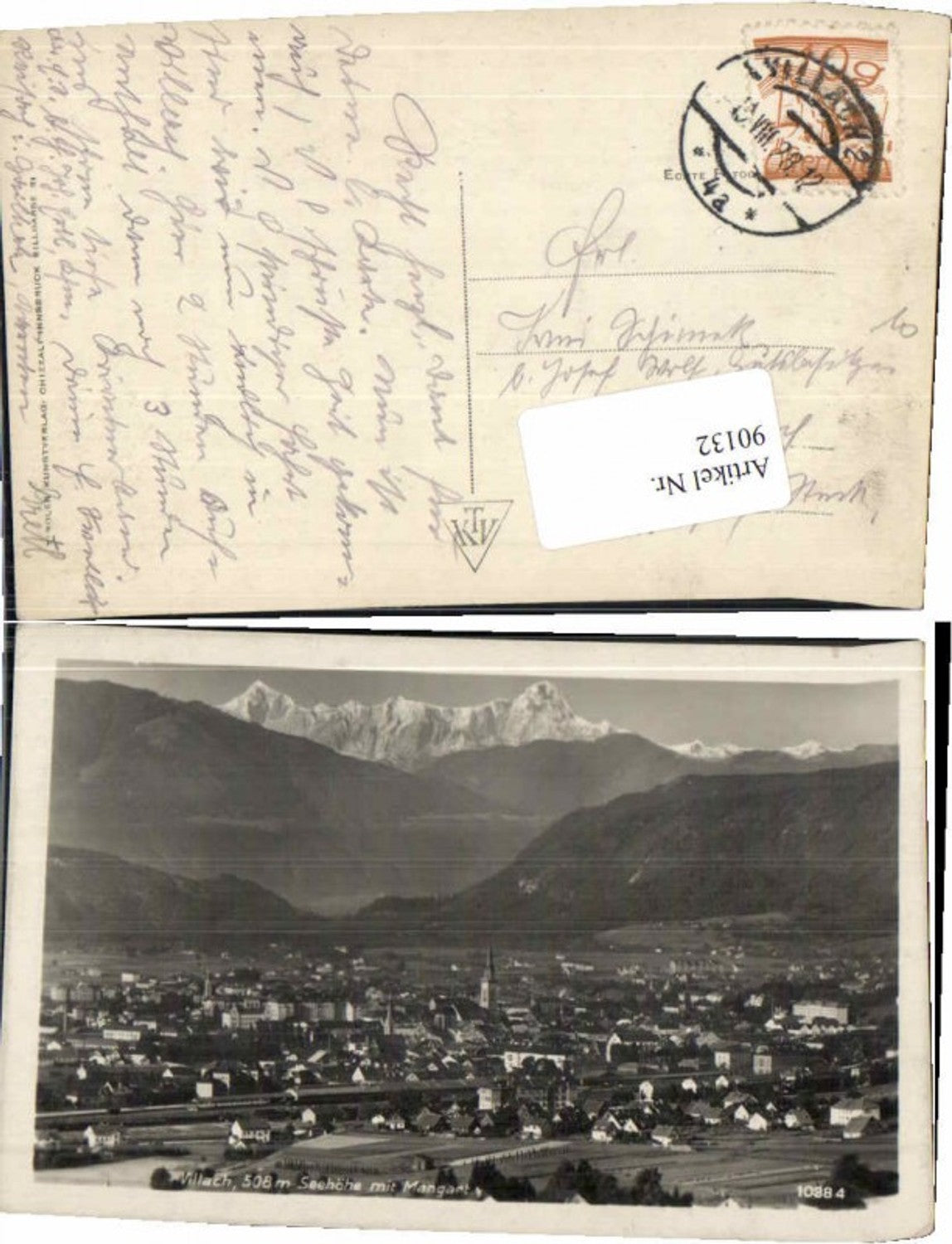 90132,Villach m. Mangart 1928