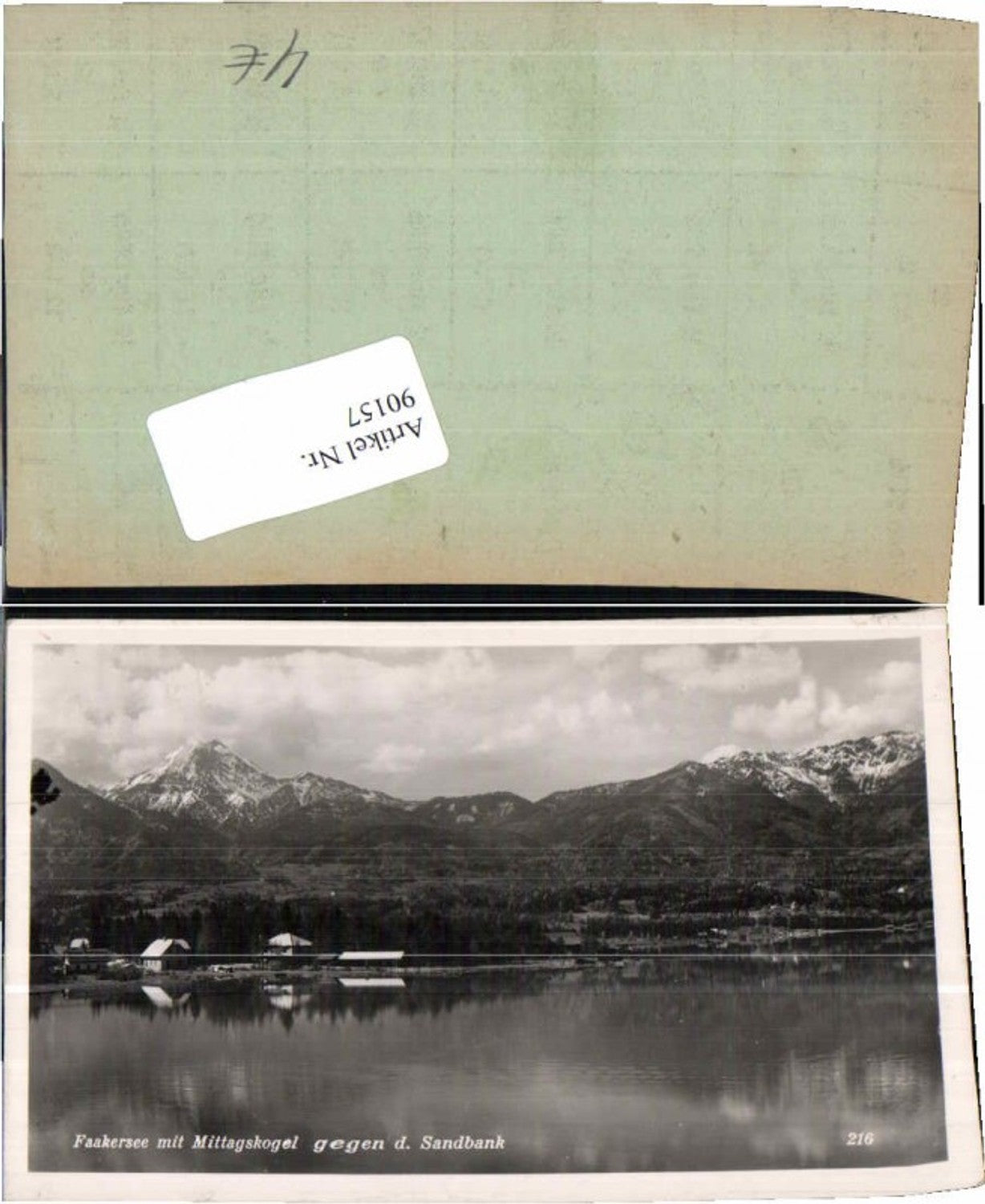 90157,Faakersee Faak m. Mittagskogel Häuser 1930