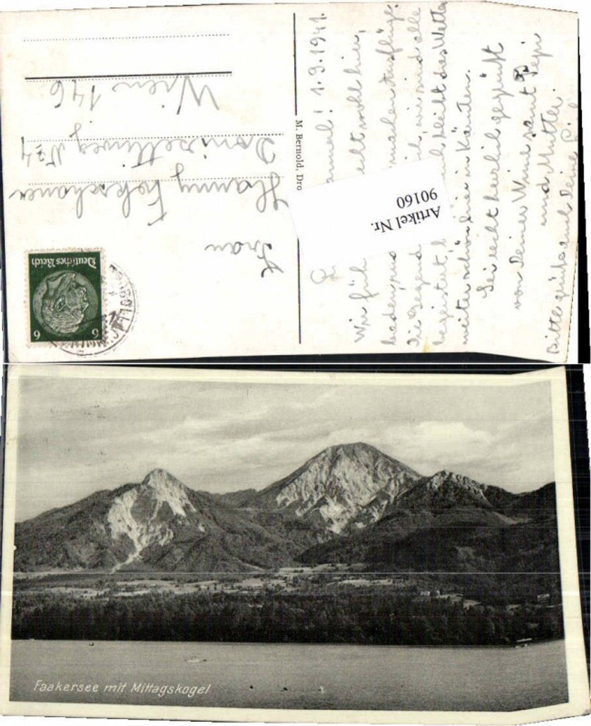 90160,Faakersee Faak m. Mittagskogel