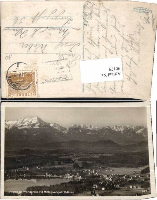 90179,Velden am Wörthersee Mittagskogel 1928