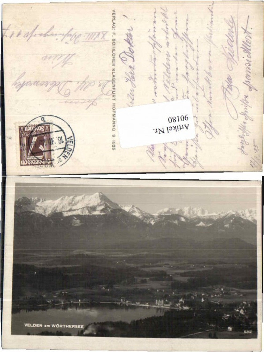 90180,Velden am Wörthersee Totale 1925