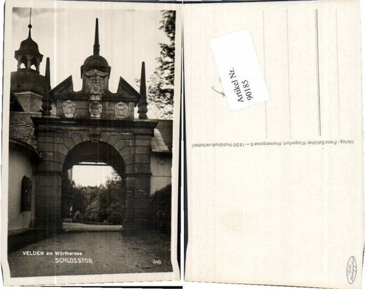 90185,Velden am Wörthersee Schlosstor 1930