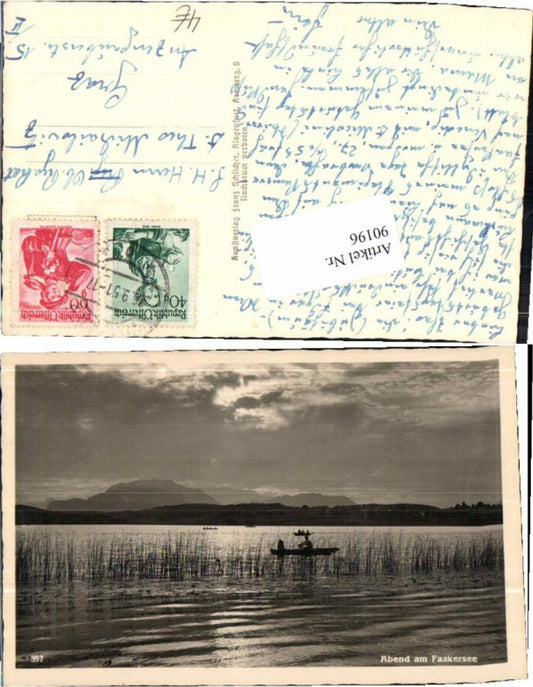 90196,Abend am Faakersee Faak Drobollach Boot