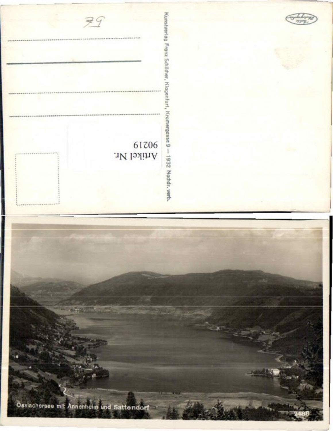 90219,Ossiach Ossiachersee Annenheim Sattendorf 1932