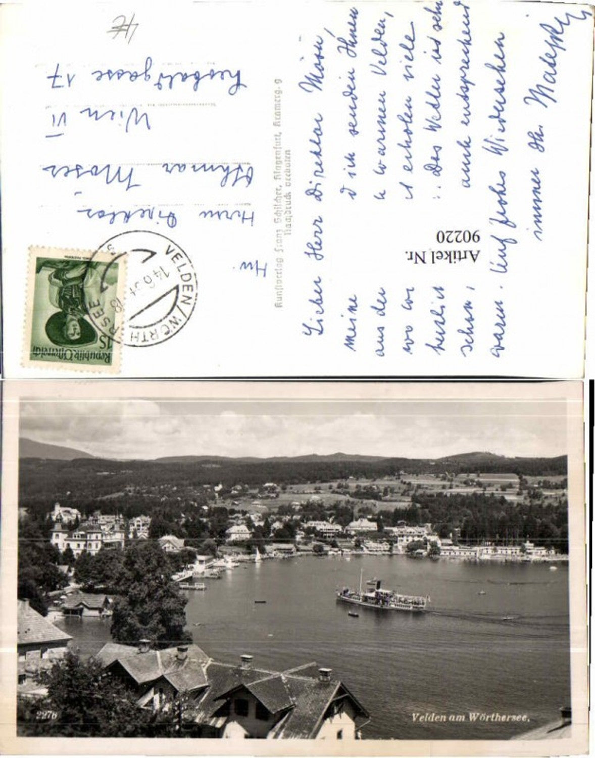 90220,Velden am Wörthersee Boot Dampfer