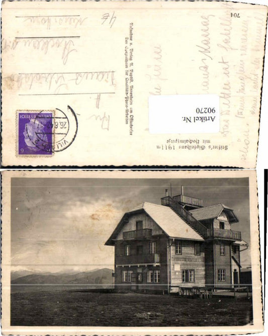 90270,Hochalm Gipfel Haus Villach 1942