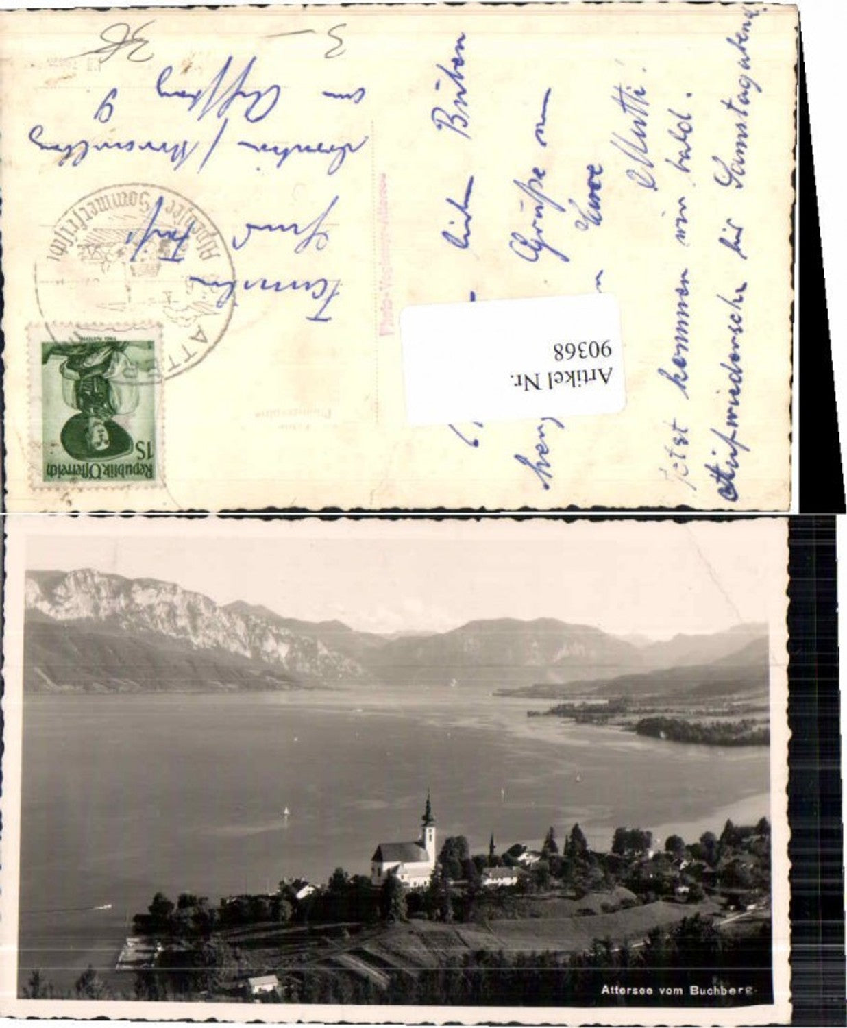 90368,Attersee vom Buchberg aus