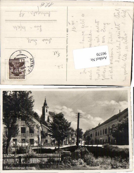 90370,Tolle FotoAK Attnang Marktplatz 1929 Brandt 5611