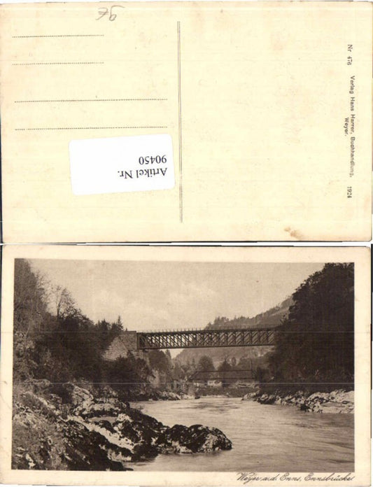 90450,Weyer a.d. Enns Ennsbrücke 1924