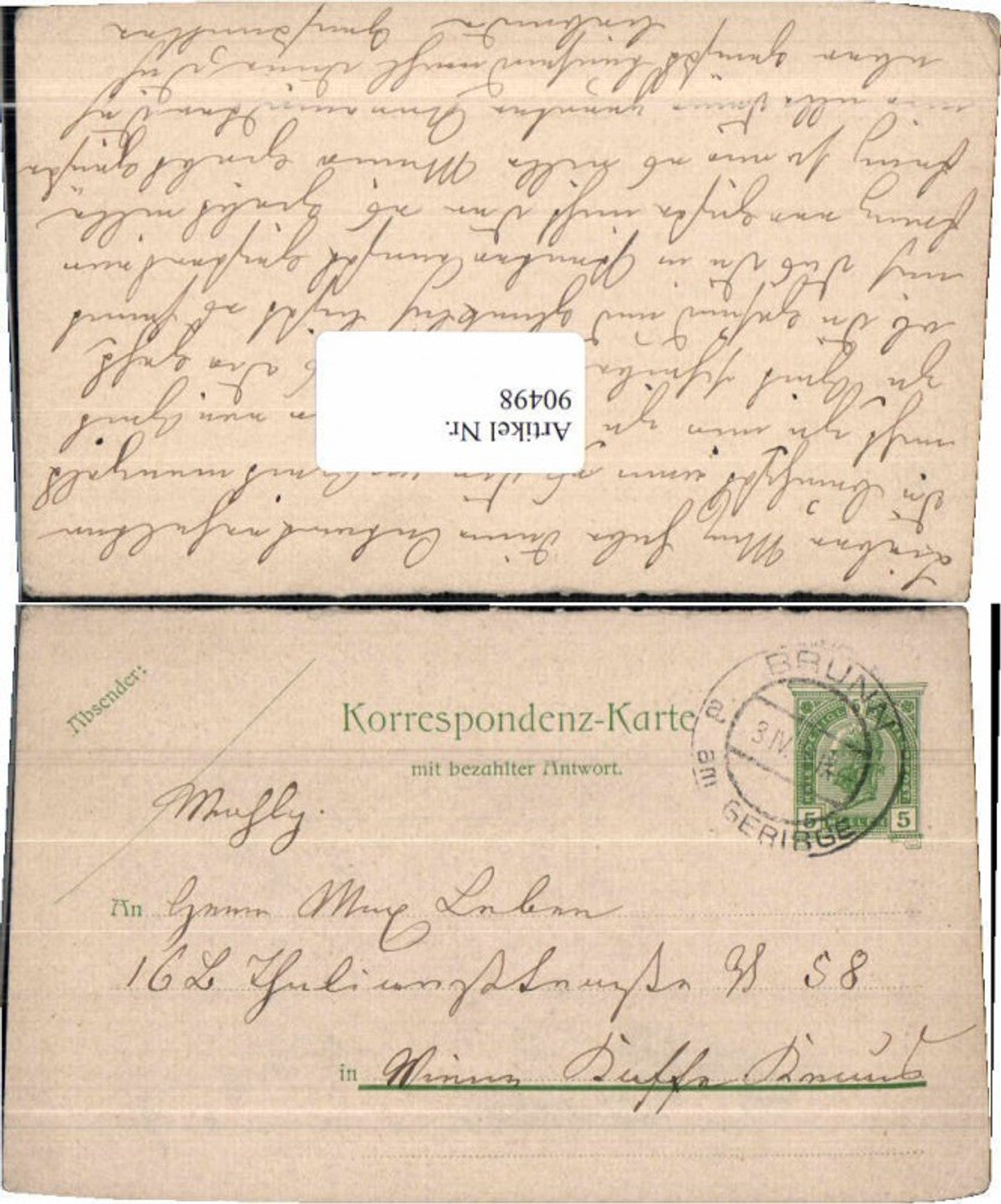 Alte Ansichtskarte – Old Postcard