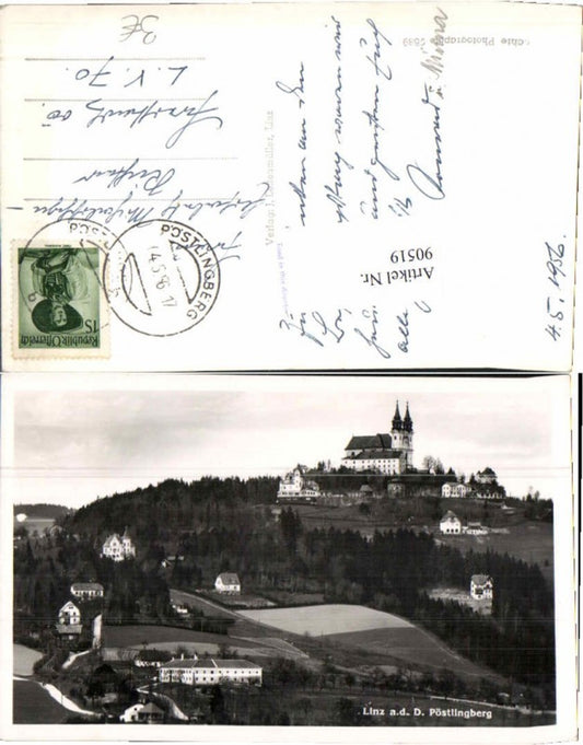 90519,Linz a.d. Donau Pöstlingberg Häuserpartie