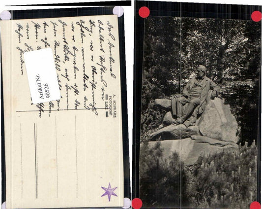 90526,Linz a.d. Donau FotoAK Denkmal Stadtpark