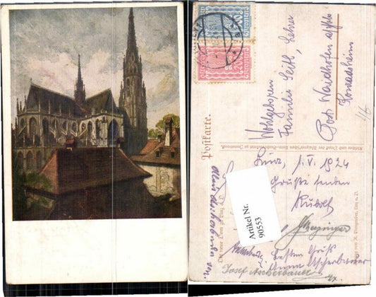 90553,Linz a.d. Donau Dom um 1924