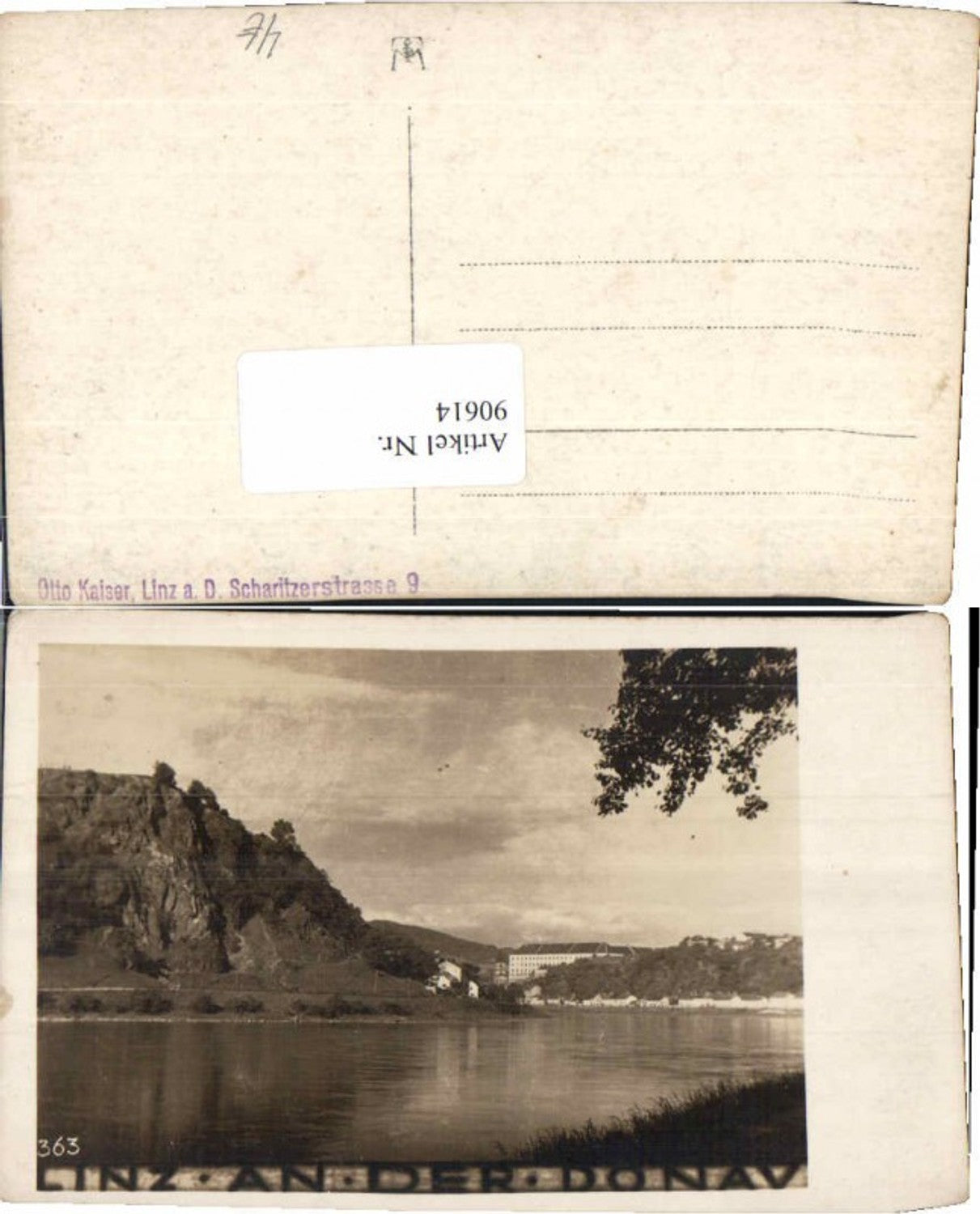 90614,Linz a.d. Donau Motiv a.d. Donau Fluss 1930