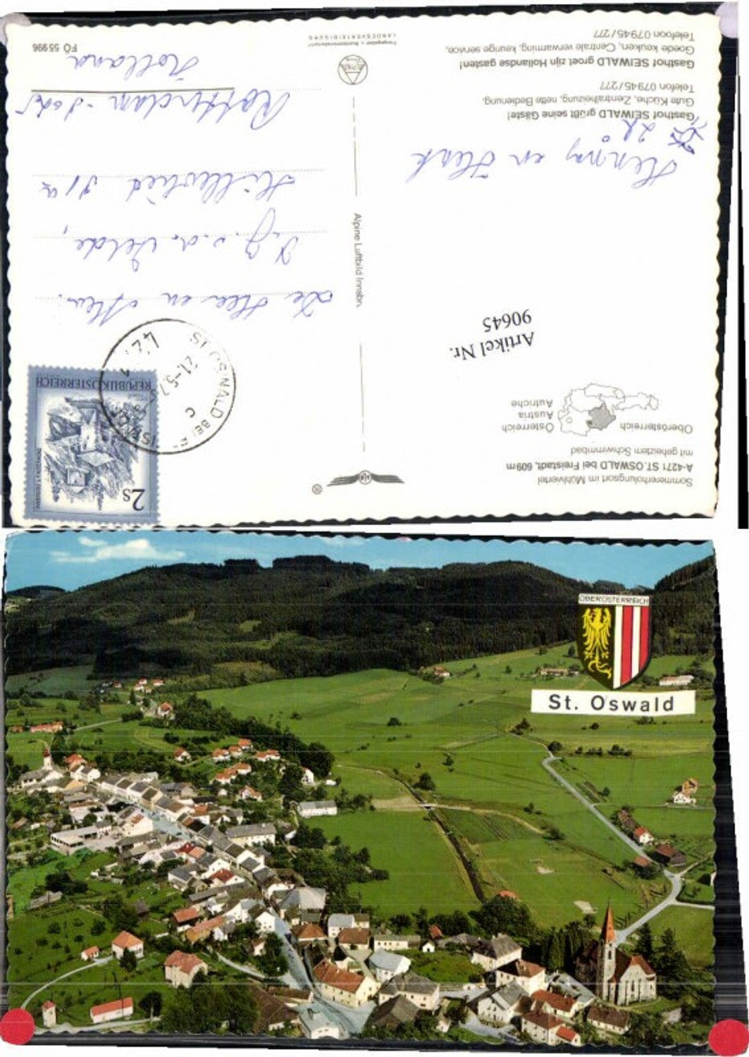 90645,Alpine Fliegeraufnahme St Oswald Freistadt