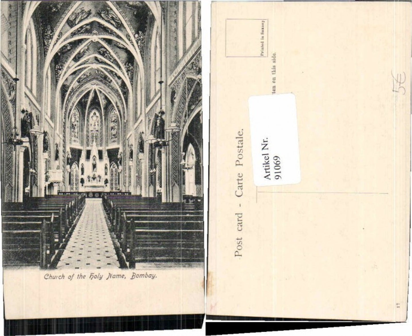 91069,Kirche in Bombay Holy Name Mumbai Indien