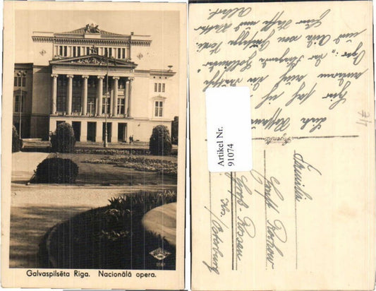 91074,Riga Opernhaus Lettland
