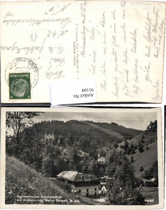 91104,Sommerfrische Krumpmühle Maria Seesal Ybbsitz 1938