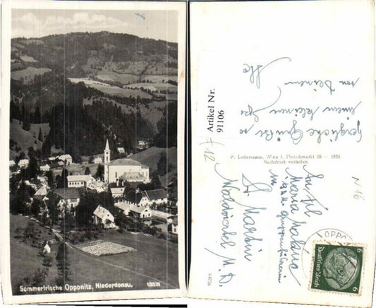 91106,Sommerfrische Opponitz Niederdonau 1938