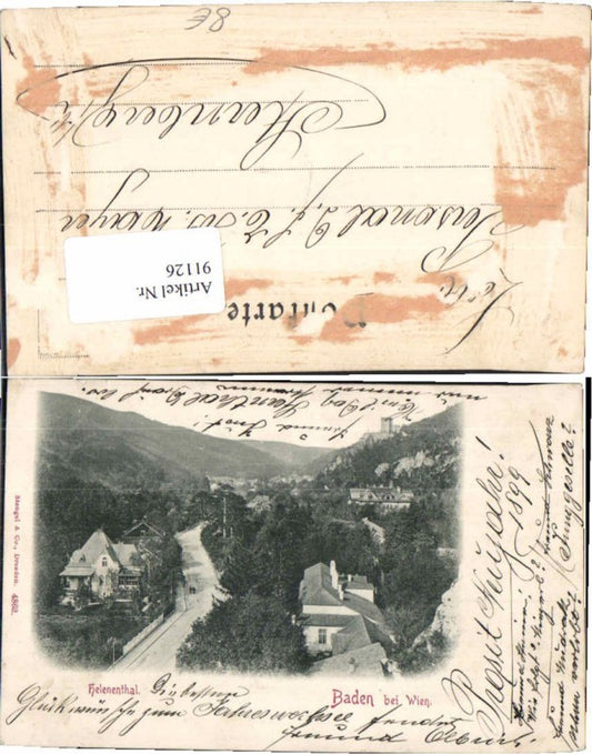91126,Baden b. Wien Helenenthal 1899