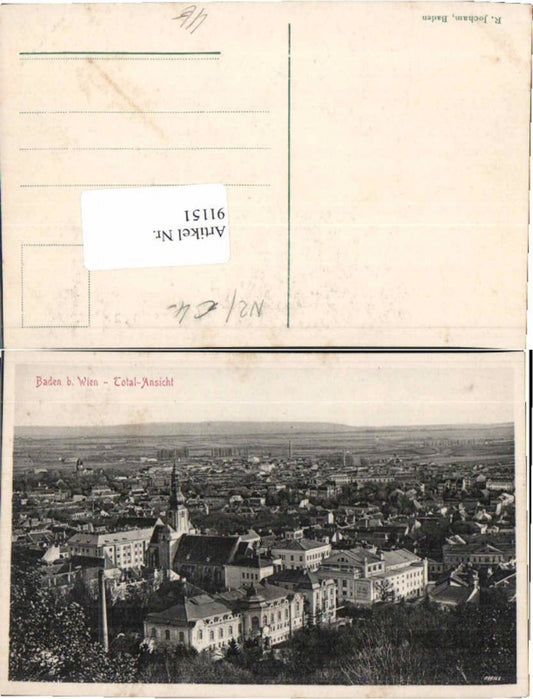 91151,Baden b. Wien Totale 1920