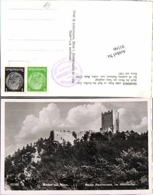 91166,Baden b. Wien Rauheneck Helenental