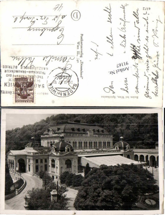 91167,Baden b. Wien Casino 1937