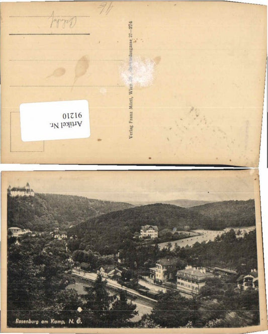 91210,Rosenburg am Kamp Totale bahnhof 1940