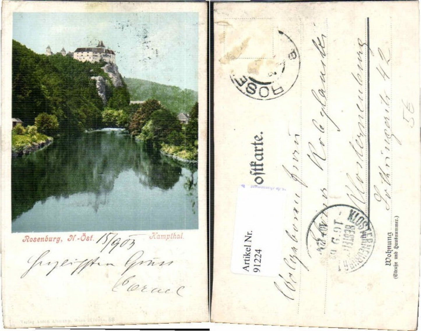 91224,Rosenburg am Kamp Kampthal 1900