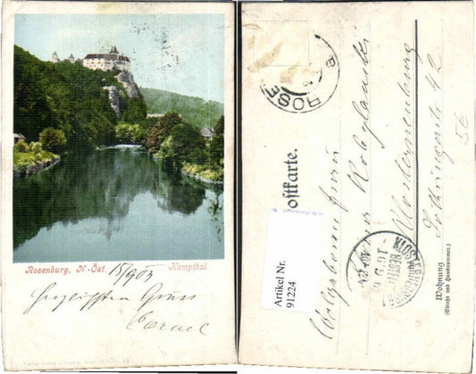 91224,Rosenburg am Kamp Kampthal 1900
