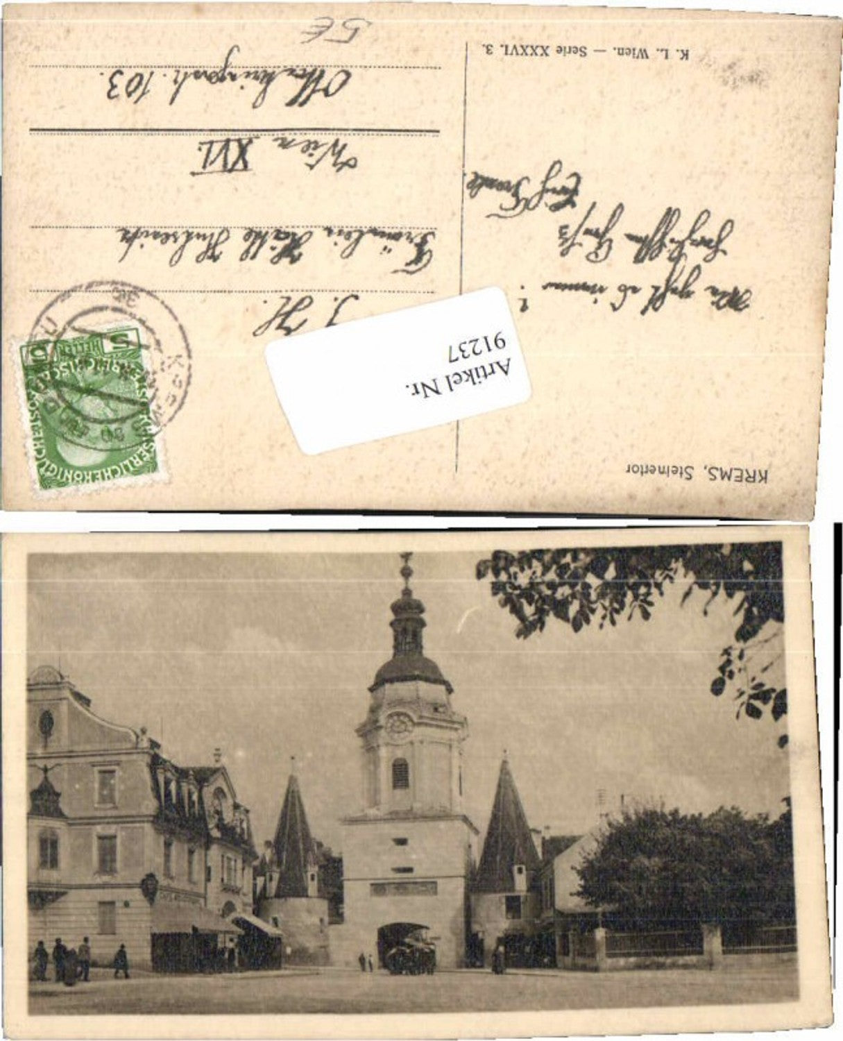 91237,Krems a.d. Donau Steinertor Kilophot Nr XXXVI.3