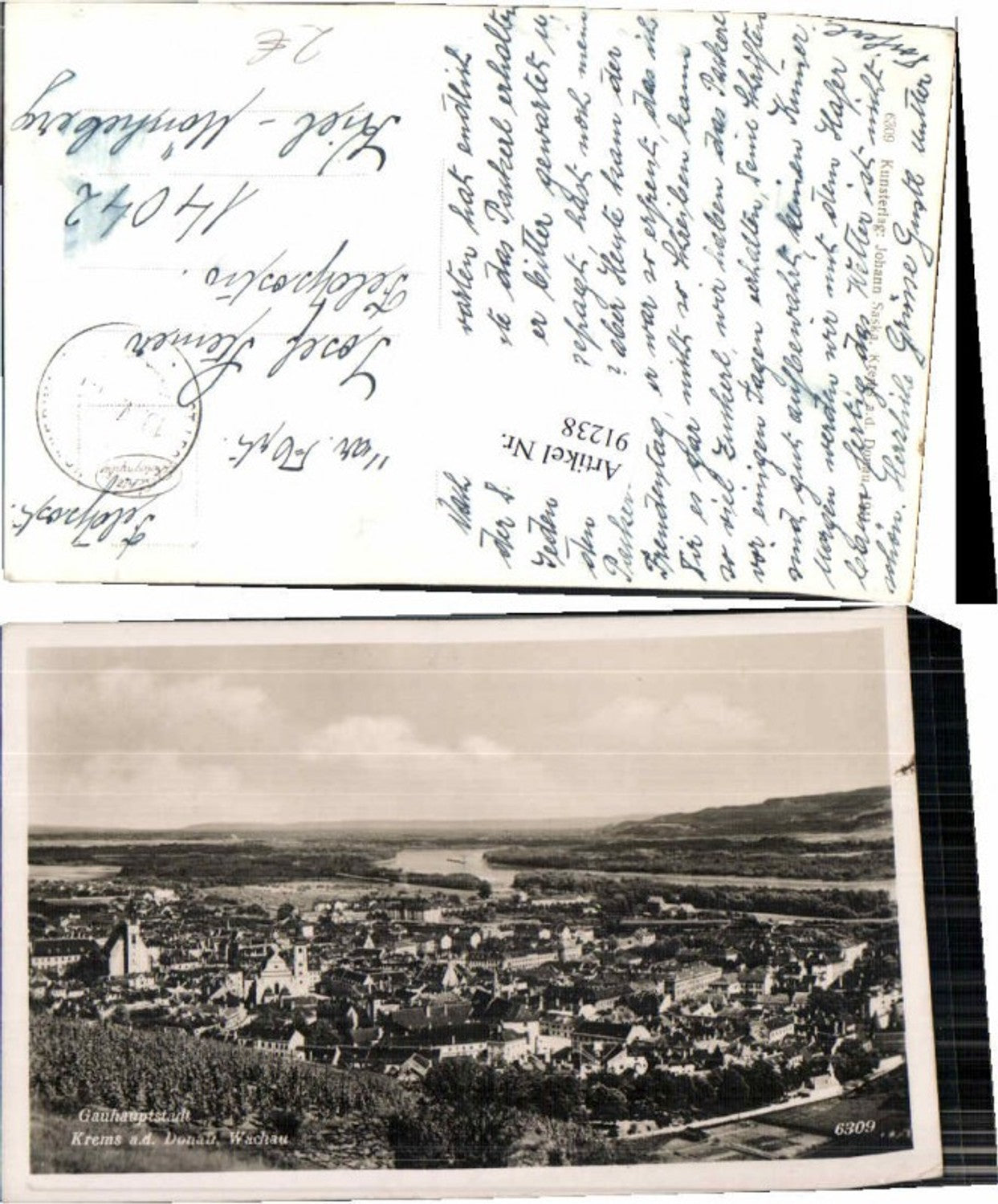 91238,Krems a.d. Donau Gauhauptstadt Feldpost