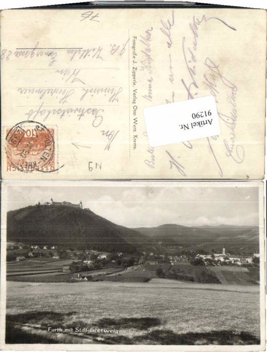 91290,Furth Göttweig Wiesenpartie 1930 Bahnpost 230 St Pölten Krems