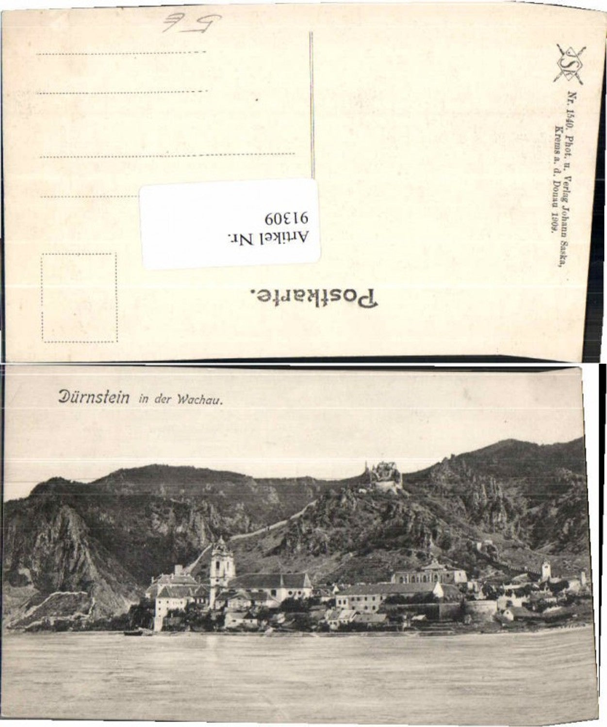 91309,Dürnstein i.d. Wachau 1909