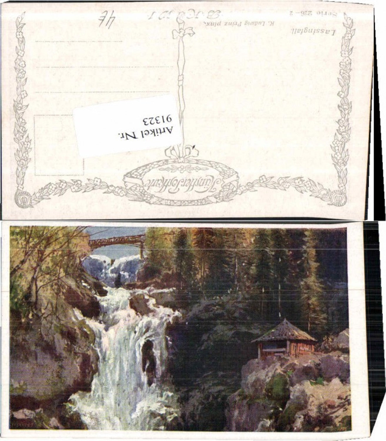 91323,Lassingfall Ötschergräben K.L. Prinz sig B.K.W.I