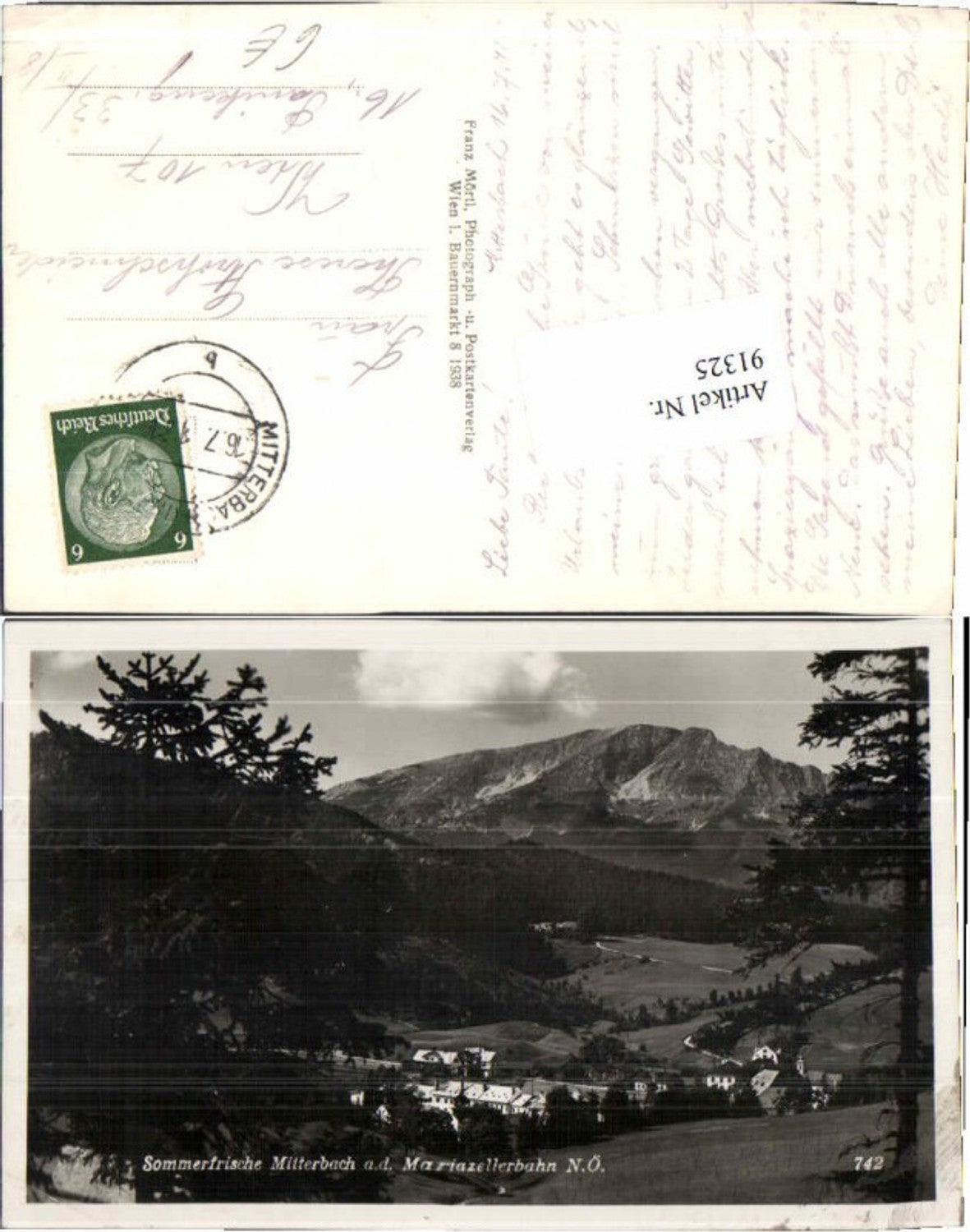 91325,Sommerfrische Mitterbach a.d. Mariazellerbahn