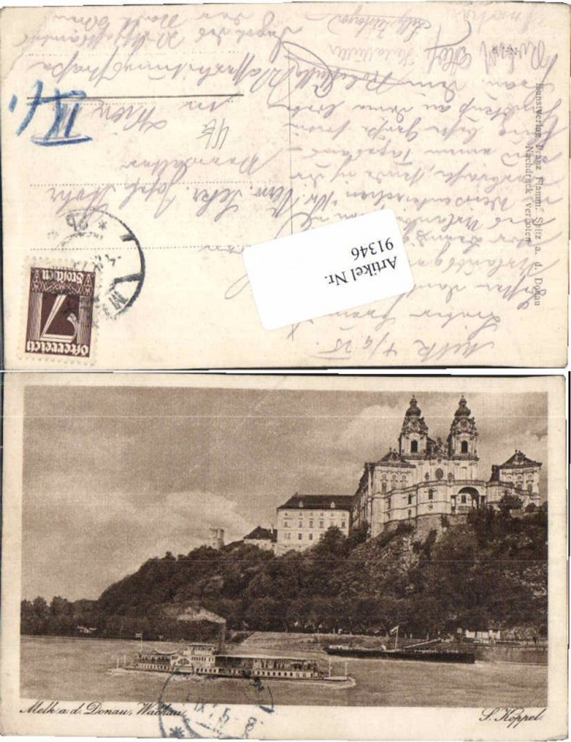 91346,Melk a.d. Donau Dampfer pub Koppel (Flamm)