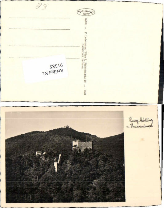 91385,Burg Mödling bei Wien Husarentempel