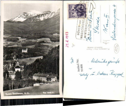 91408,Reichenau m. Rax Ortsansicht