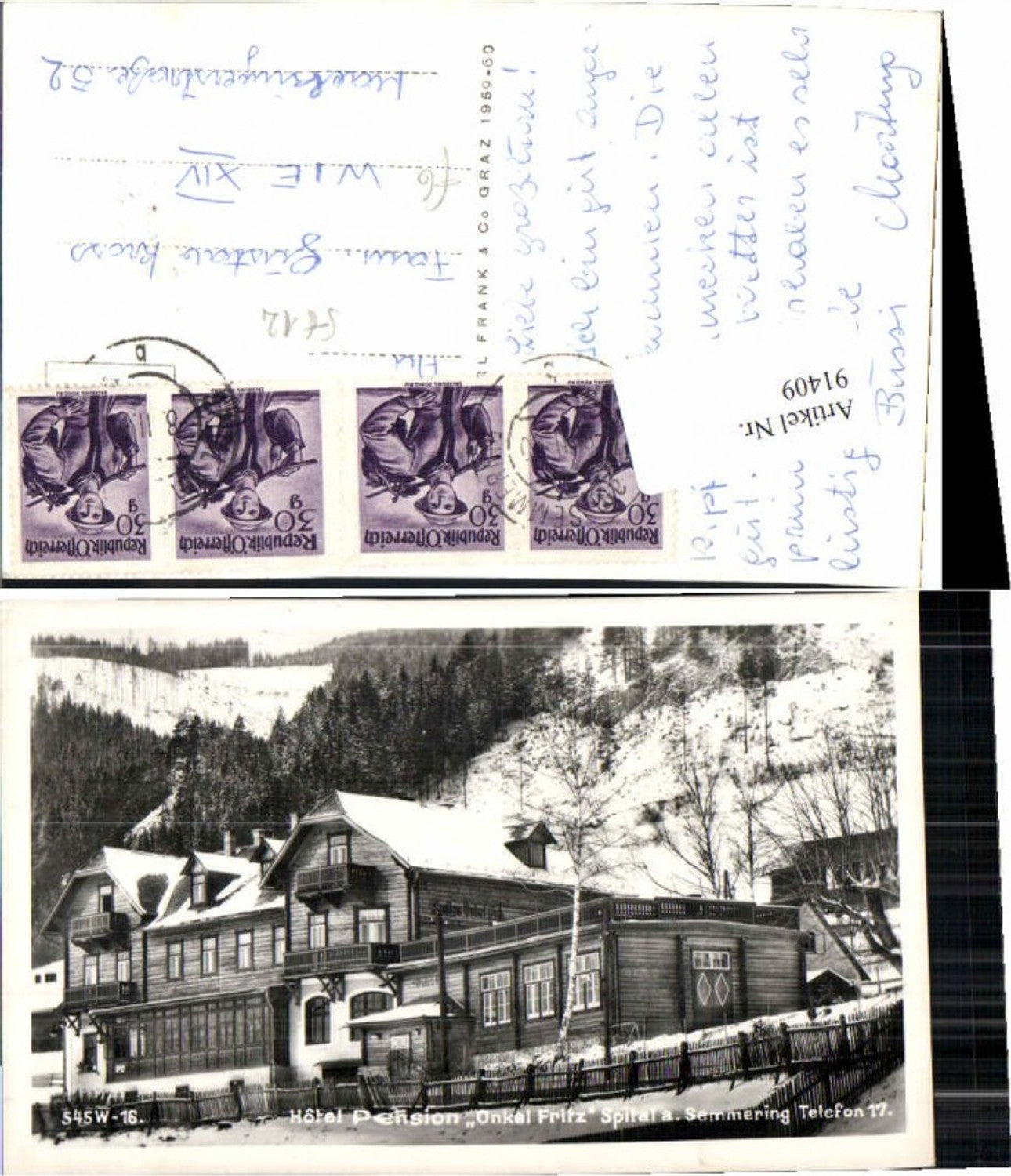 91409,Hotel Pension Onkel Fritz Spital am Semmering