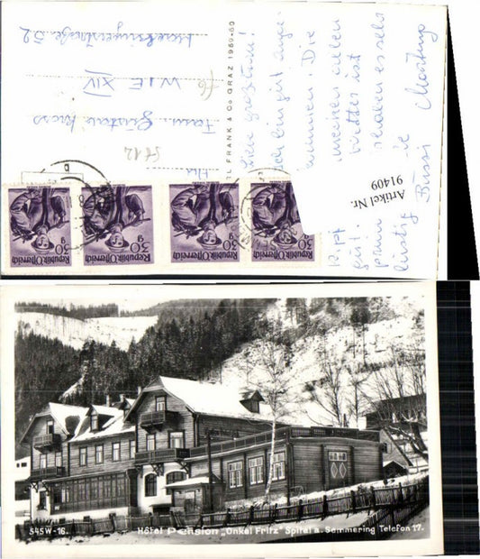 91409,Hotel Pension Onkel Fritz Spital am Semmering