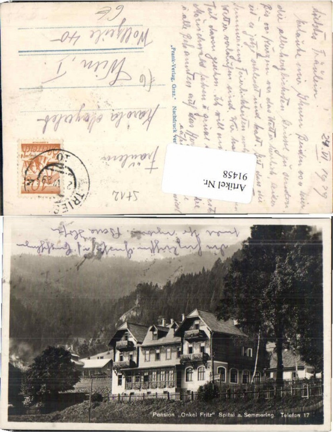 Alte Ansichtskarte – Old Postcard