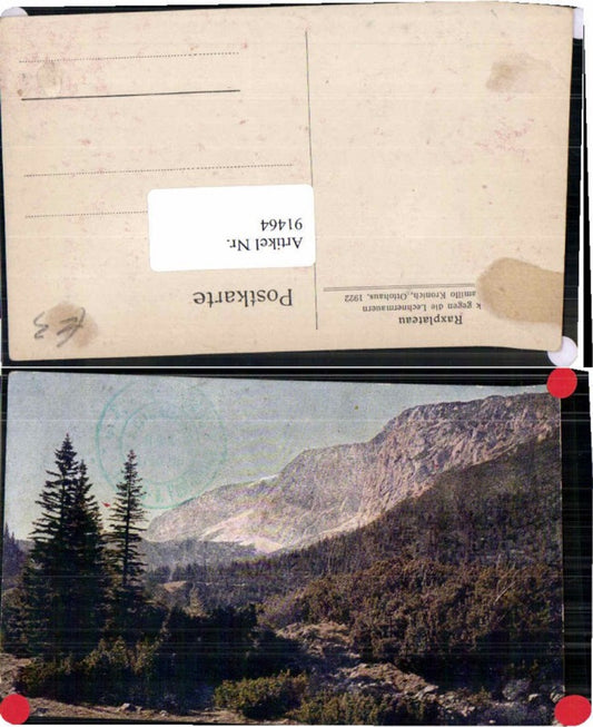 91464,Raxplateau Rax bei Reichenau 1922 Lechnermauern