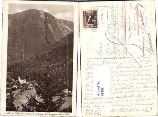 91488,Maria Schutz am Semmering 1924