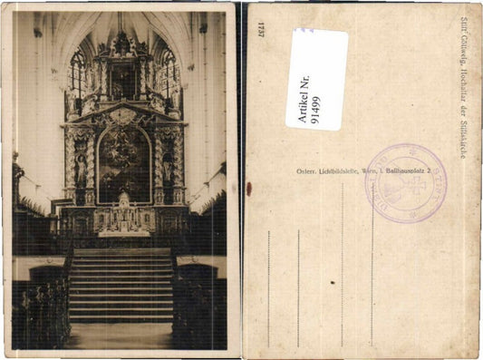 91499,Göttweig Furth Kirche Altar Innen 1930