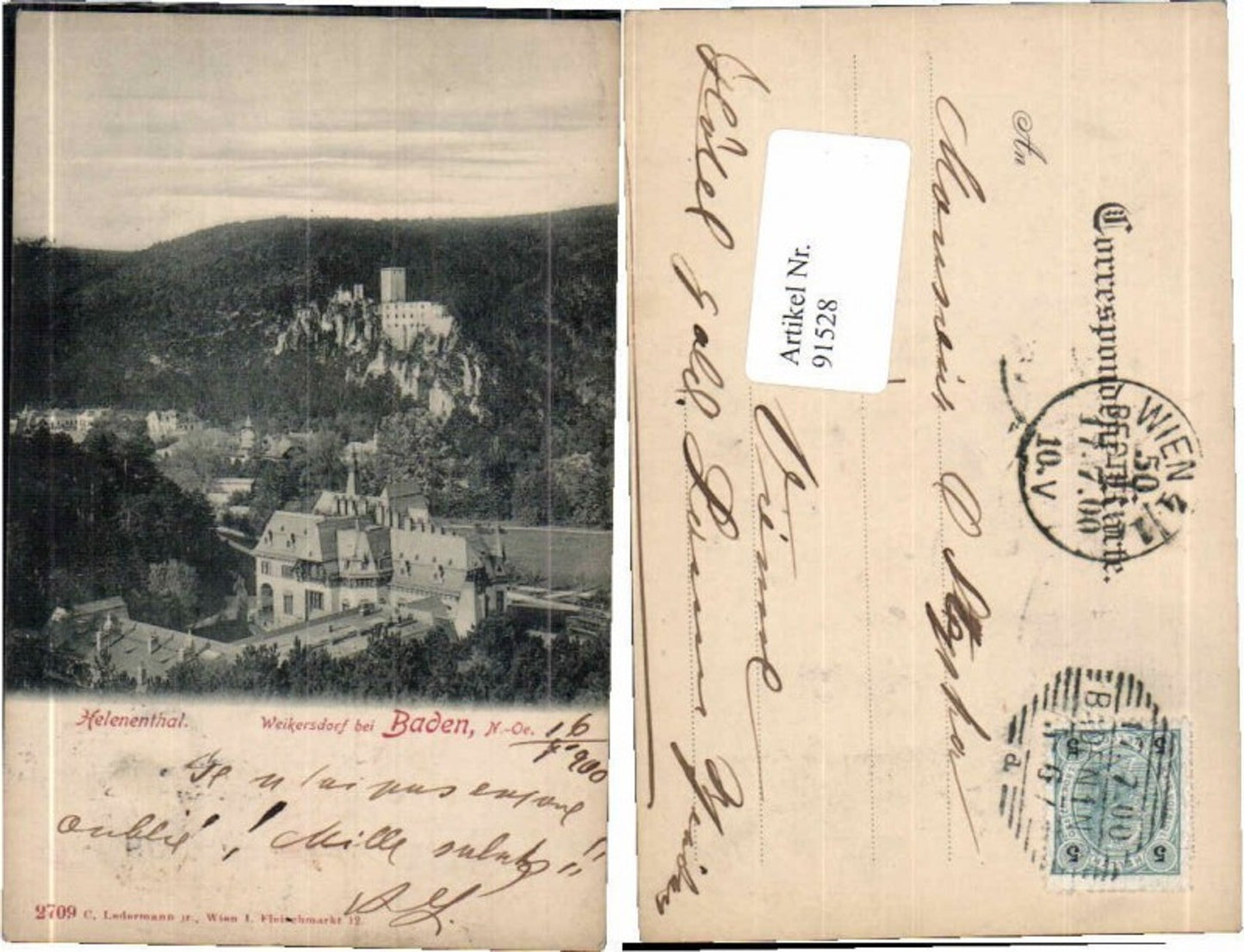 91528,Weikersdorf b. Baden Helenenthal 1899