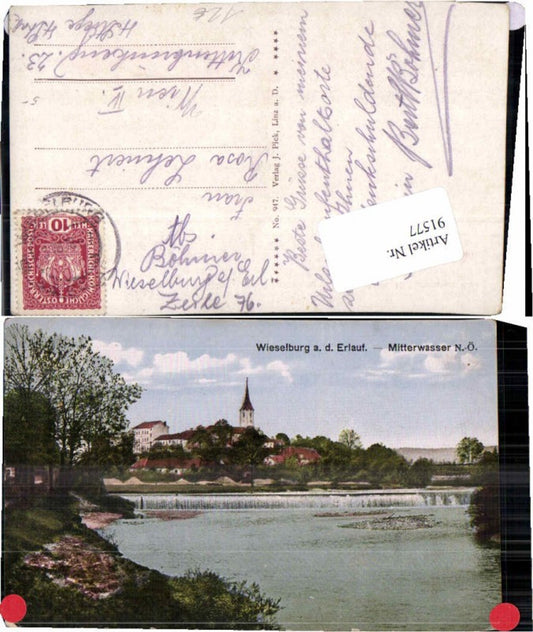 91577,Wieselburg a.d. Erlauf Mitterwasser 1917