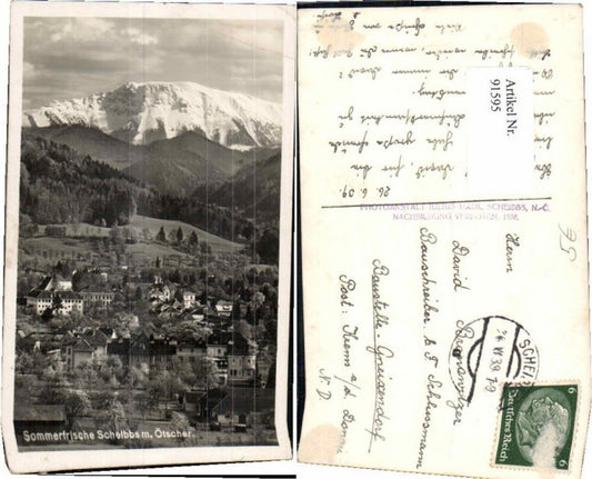 91595,Sommerfrische Scheibbs m. Ötscher 1938